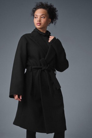 Alo Yoga Wool Gameday Donna Overcoat Nere | Italia JFM-507493