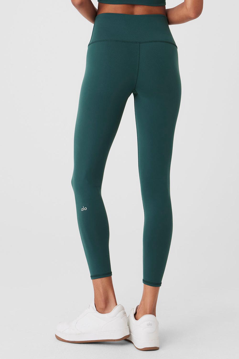 Alo Yoga 7/8 High-Waist Airbrush Donna Legging Verdi | Italia  BDX-061374