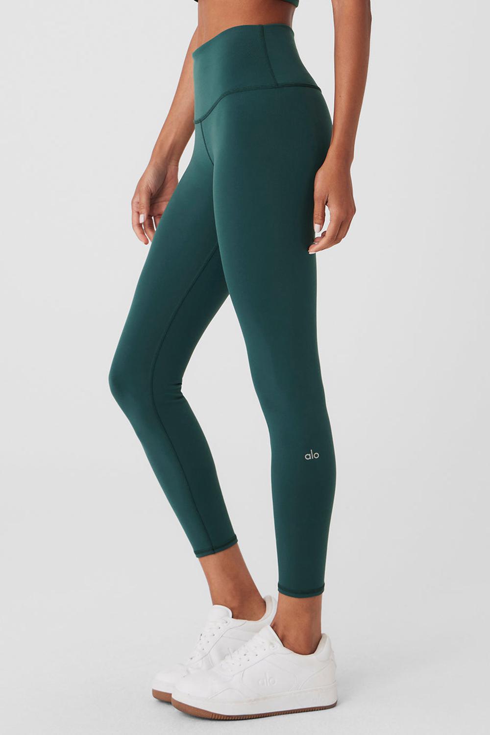 Alo Yoga 7/8 High-Waist Airbrush Donna Legging Verdi | Italia  BDX-061374