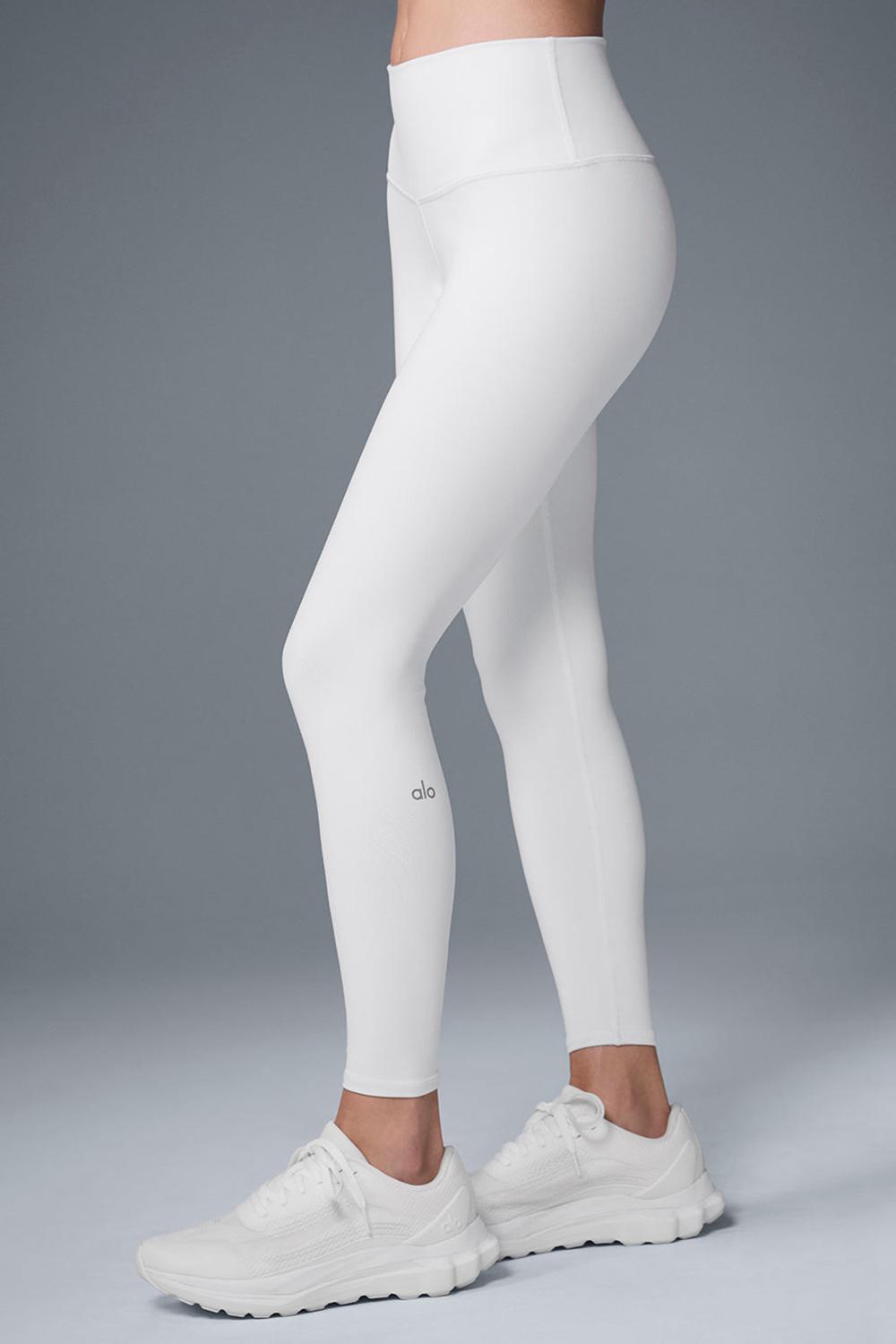 Alo Yoga 7/8 High-Waist Airbrush Donna Legging Bianche | Italia  REV-073254