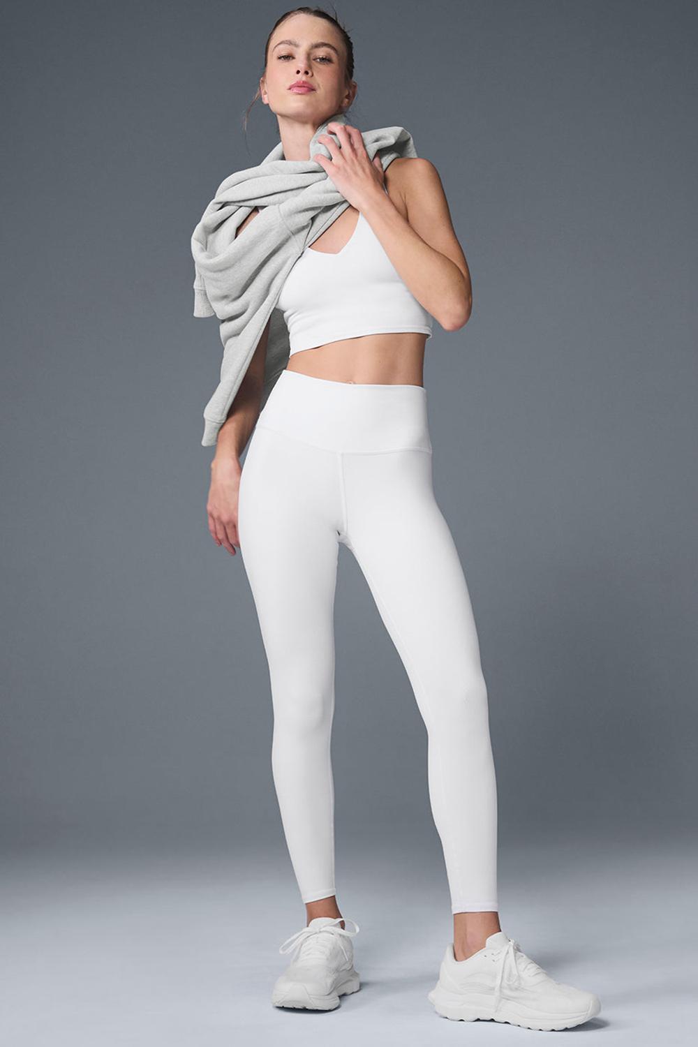 Alo Yoga 7/8 High-Waist Airbrush Donna Legging Bianche | Italia  REV-073254