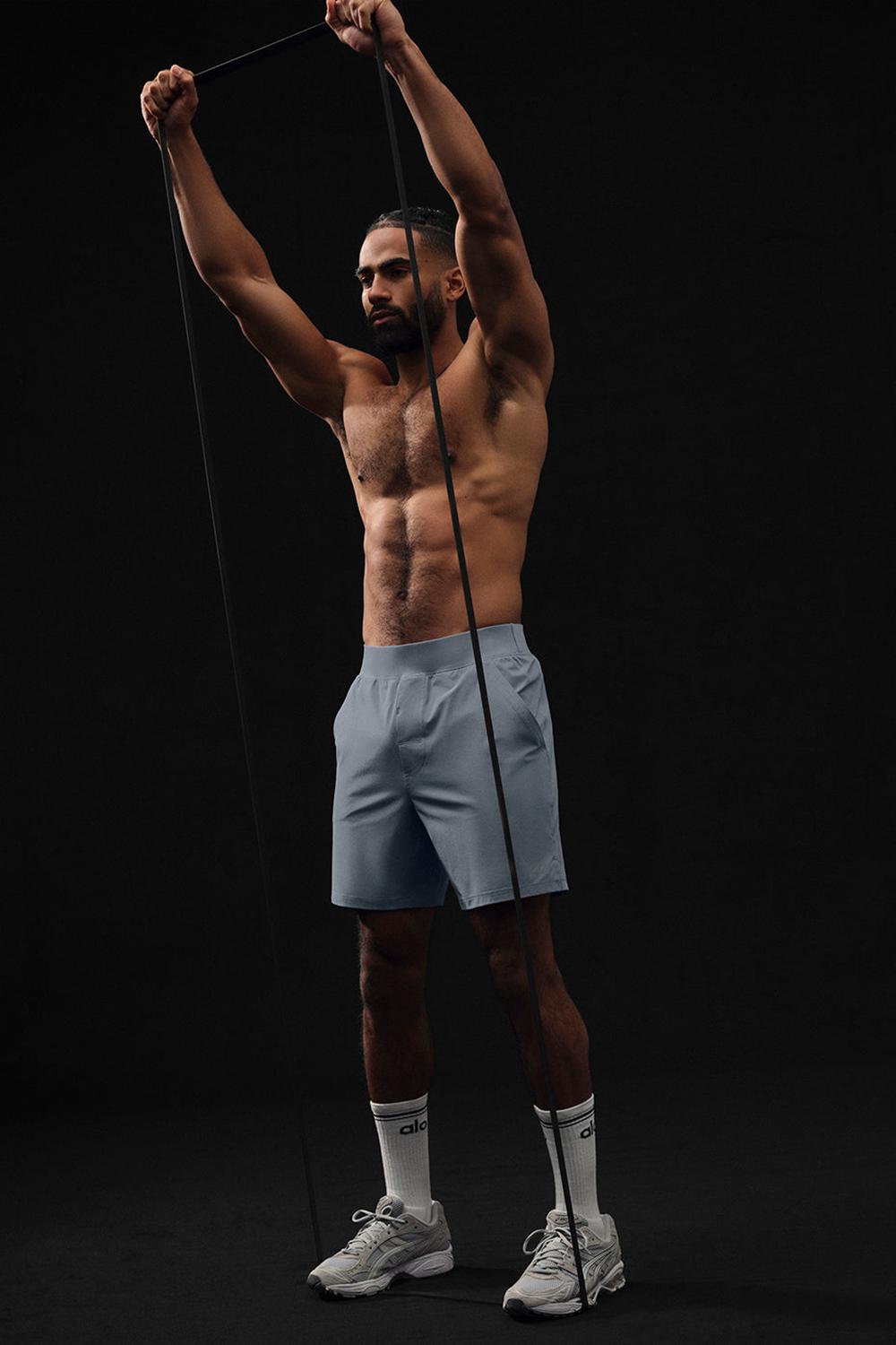 Alo Yoga 7'' Repetition Uomo Short Grigie | Italia  KNW-647138