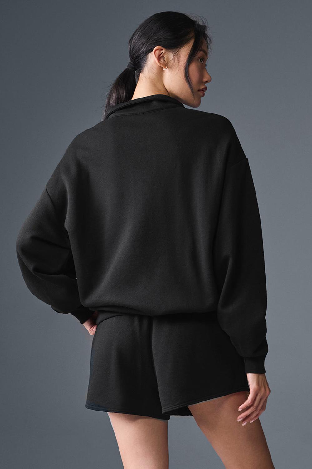 Alo Yoga Accolade 1/4 Zip Donna Pullover Nere | Italia  AXI-491568