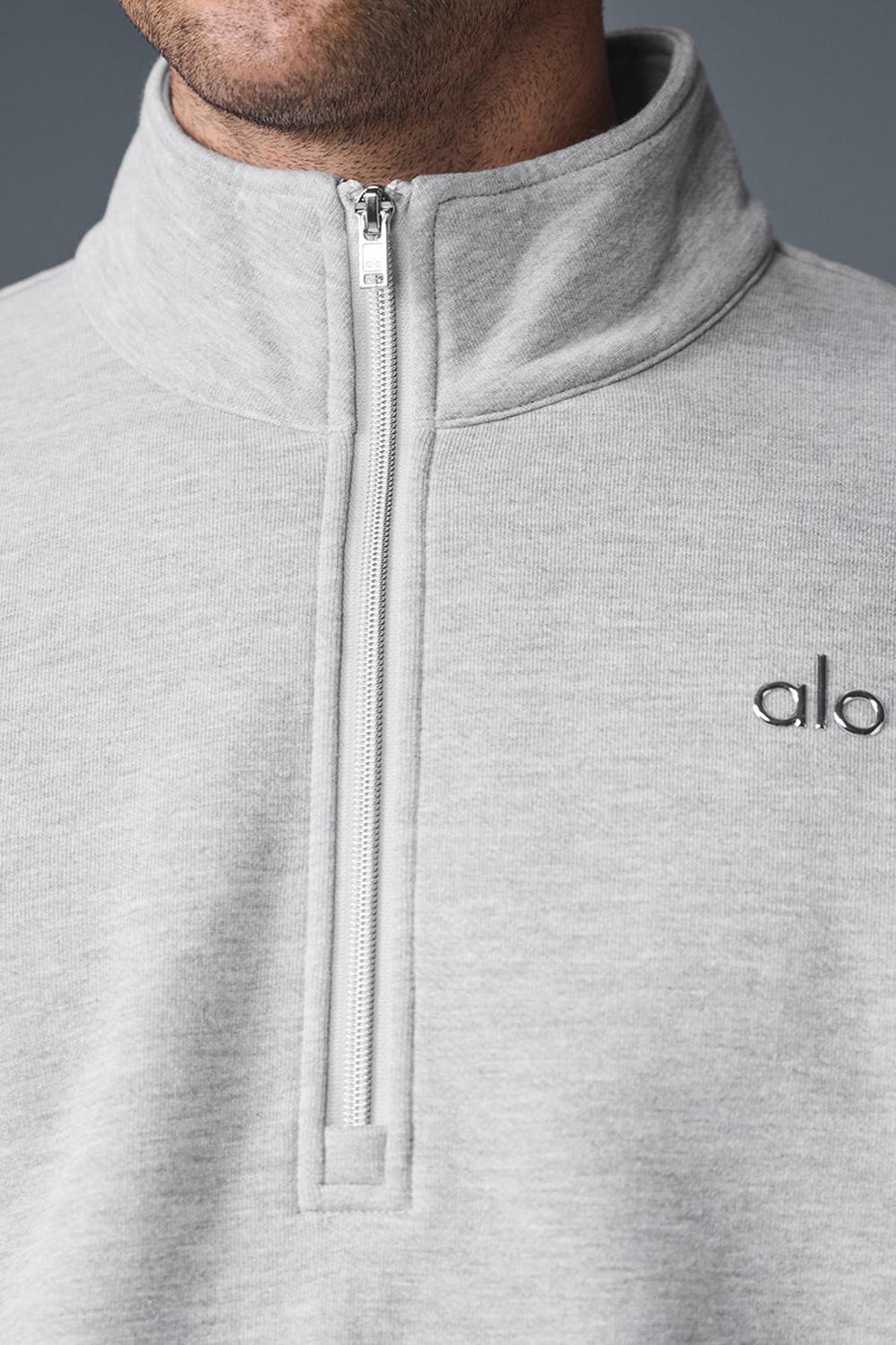 Alo Yoga Accolade 1/4 Zip Uomo Pullover Grigie | Italia  VRF-608513