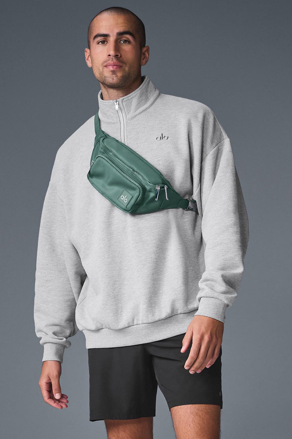 Alo Yoga Accolade 1/4 Zip Uomo Pullover Grigie | Italia  VRF-608513
