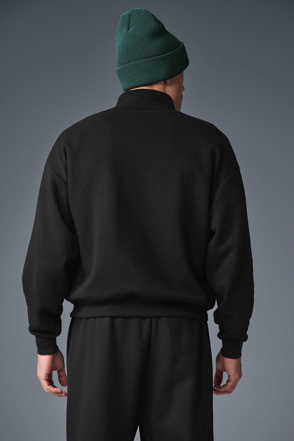 Alo Yoga Accolade 1/4 Zip Uomo Pullover Nere | Italia  UPG-960875