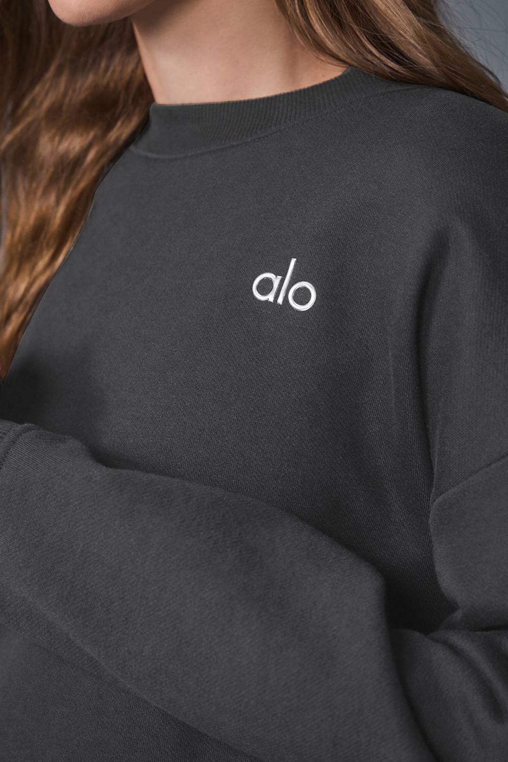 Alo Yoga Accolade Crew Neck Donna Pullover Anthracite | Italia  WBA-395261