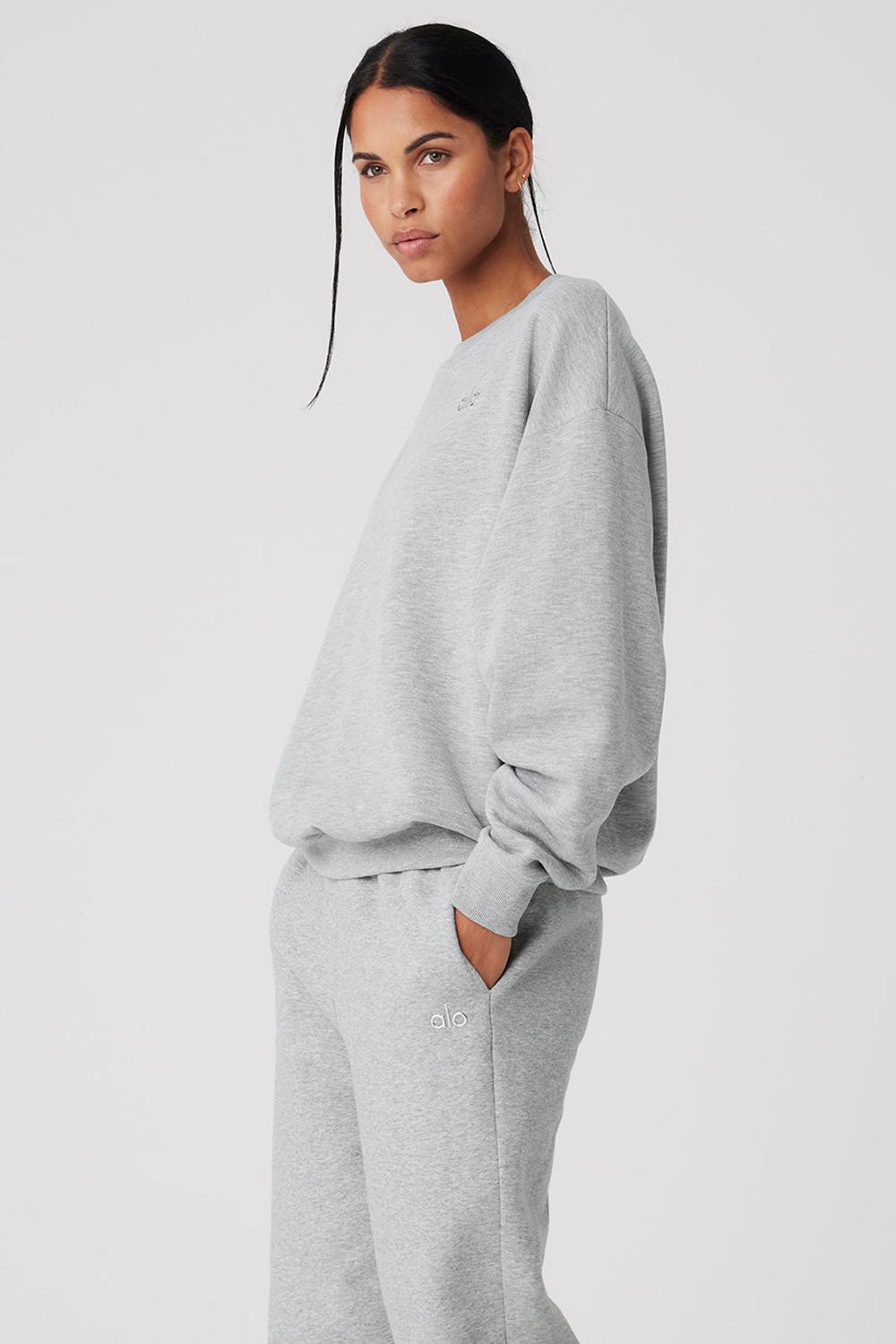 Alo Yoga Accolade Crew Neck Donna Pullover Grigie | Italia  GHT-298670