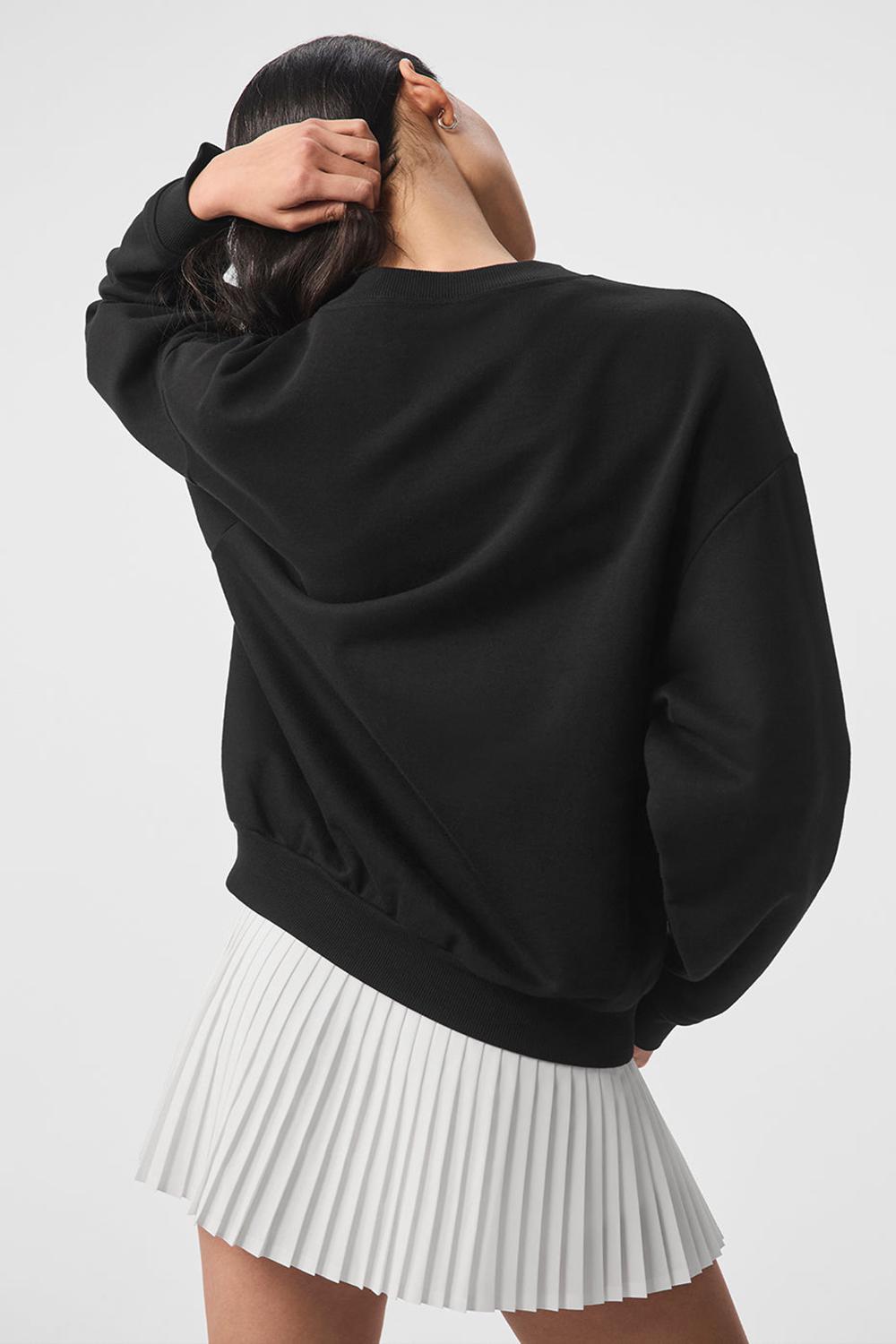 Alo Yoga Accolade Crew Neck Donna Pullover Nere | Italia  HLN-980517