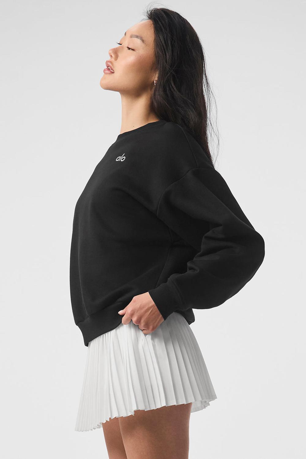 Alo Yoga Accolade Crew Neck Donna Pullover Nere | Italia  HLN-980517