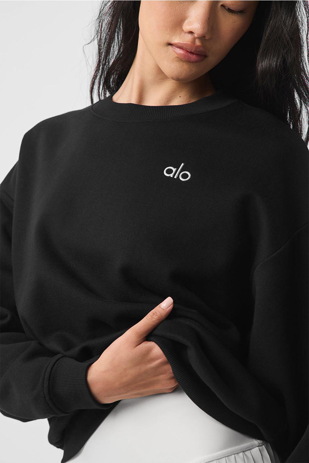Alo Yoga Accolade Crew Neck Donna Pullover Nere | Italia  HLN-980517