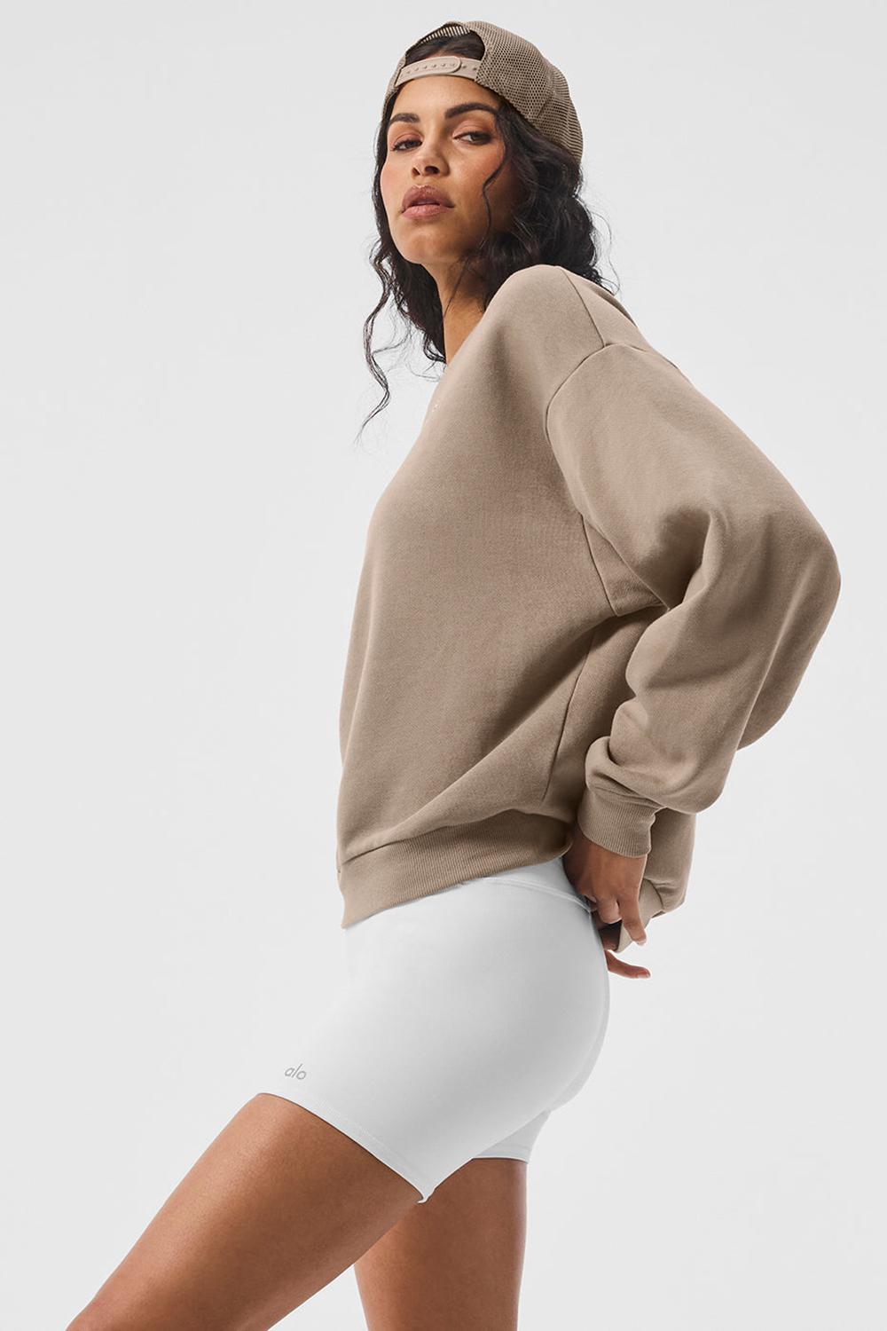 Alo Yoga Accolade Crew Neck Donna Pullover Gravel | Italia  GYR-683721