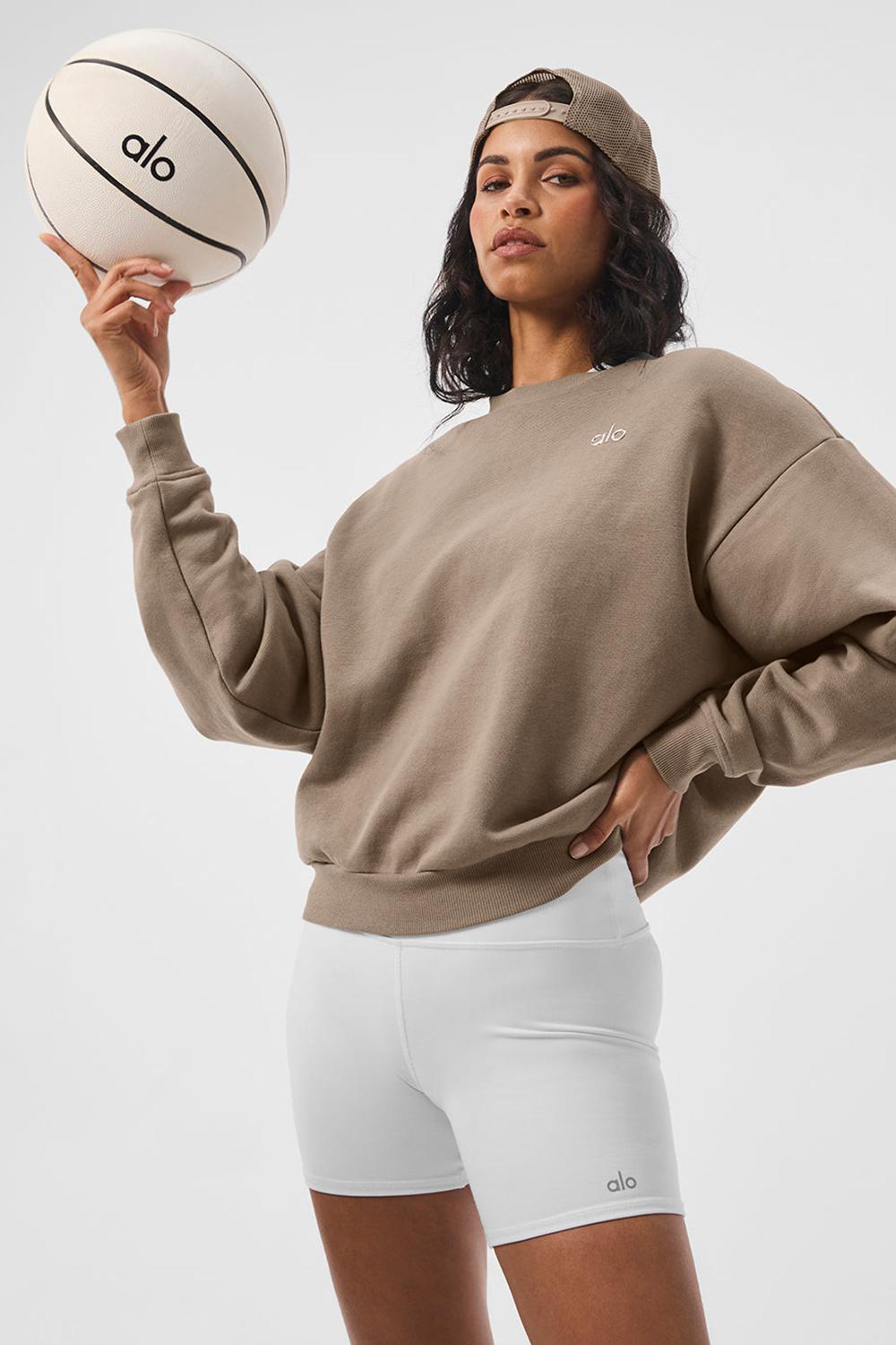 Alo Yoga Accolade Crew Neck Donna Pullover Gravel | Italia  GYR-683721