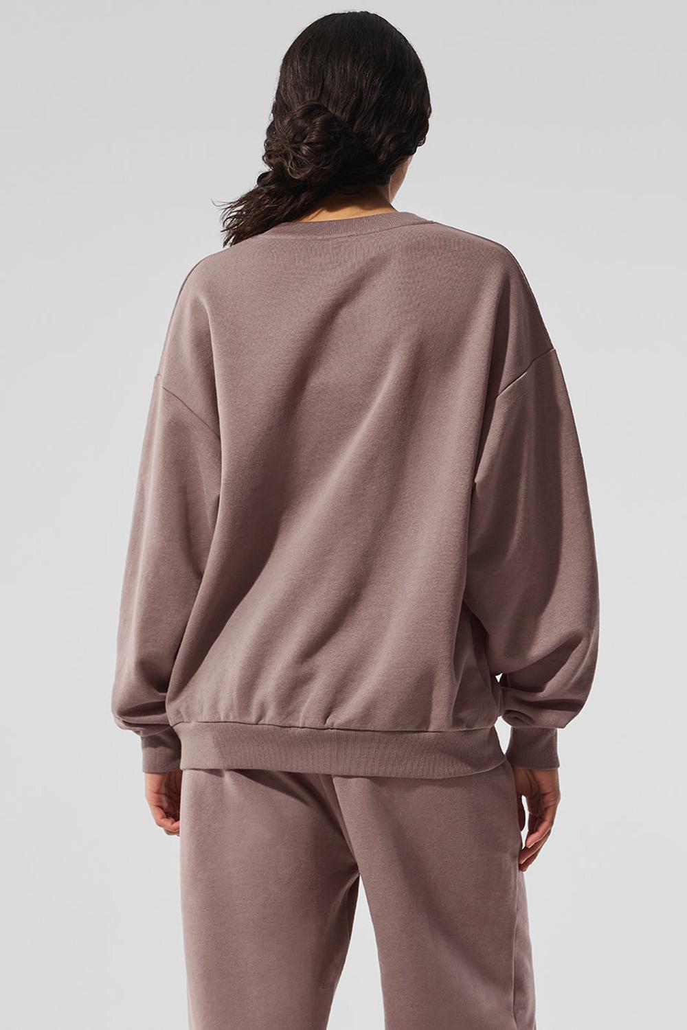 Alo Yoga Accolade Crew Neck Donna Pullover Mushroom | Italia  EJO-046378