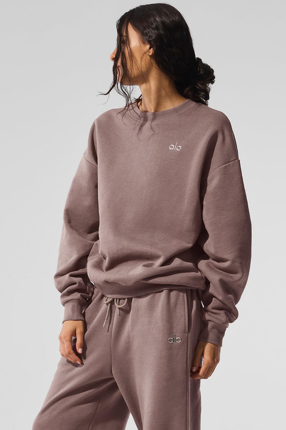 Alo Yoga Accolade Crew Neck Donna Pullover Mushroom | Italia  EJO-046378
