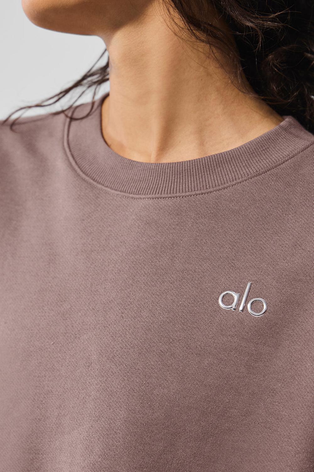 Alo Yoga Accolade Crew Neck Donna Pullover Mushroom | Italia  EJO-046378