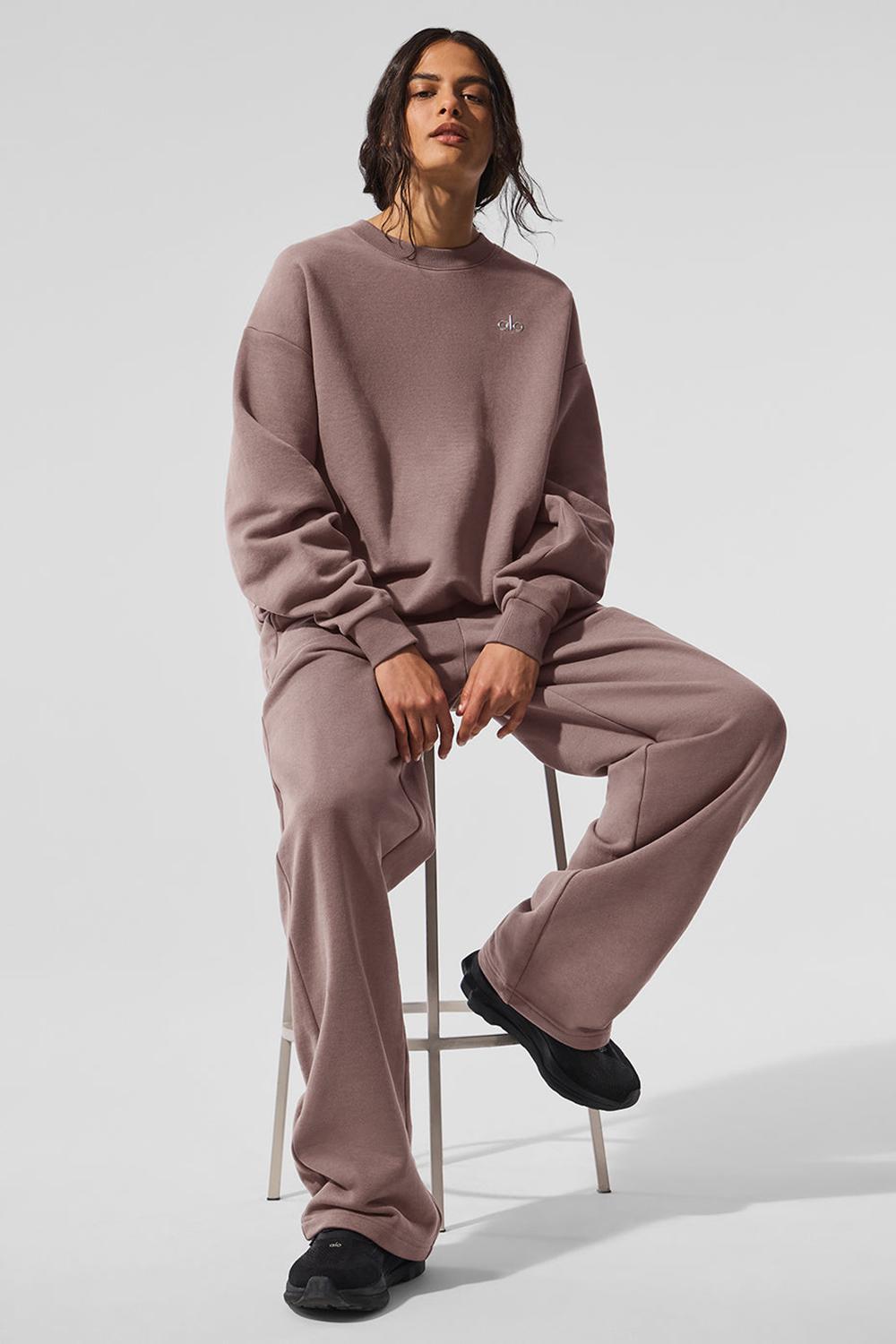 Alo Yoga Accolade Crew Neck Donna Pullover Mushroom | Italia  EJO-046378