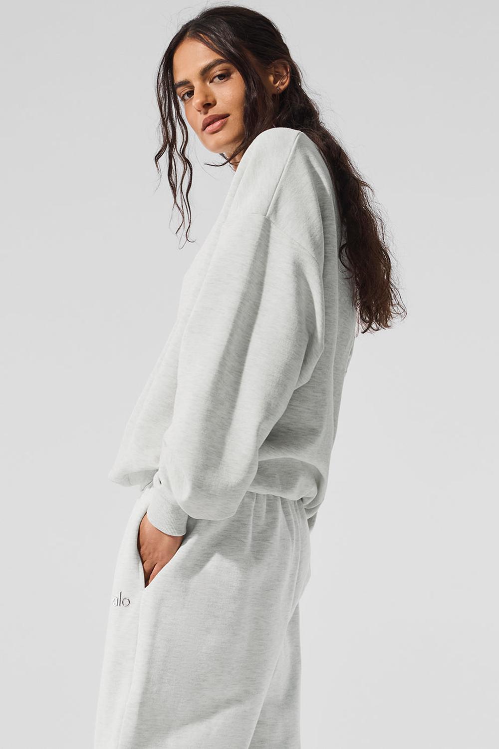 Alo Yoga Accolade Crew Neck Donna Pullover Bianche | Italia  BJF-654873