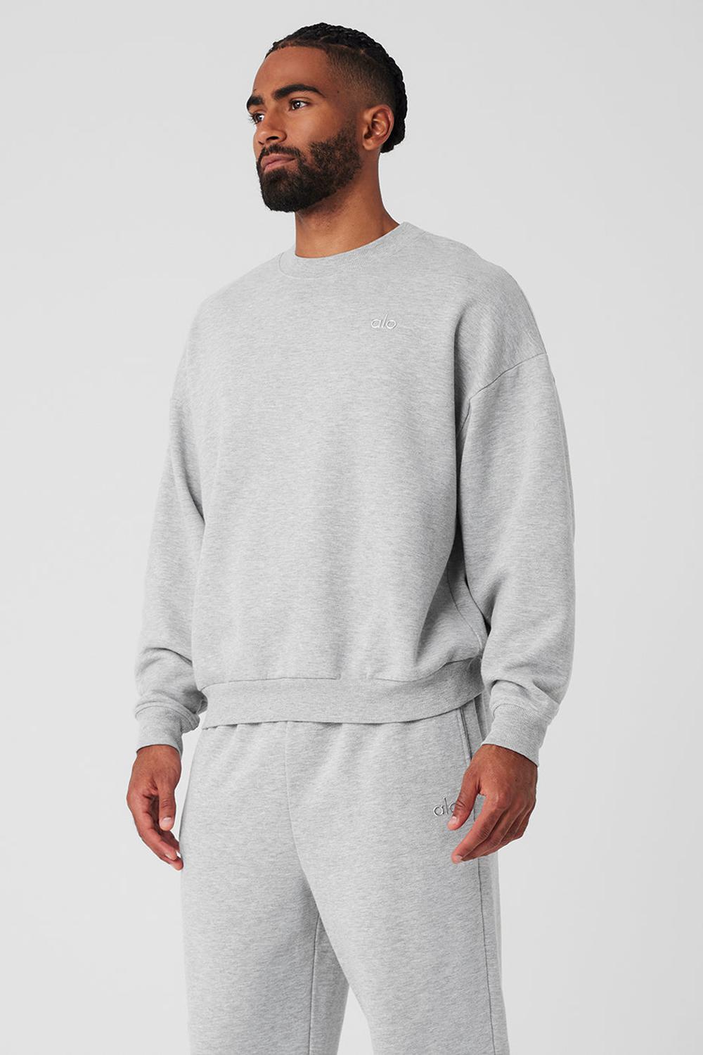 Alo Yoga Accolade Crew Neck Uomo Pullover Grigie | Italia  AXW-925863