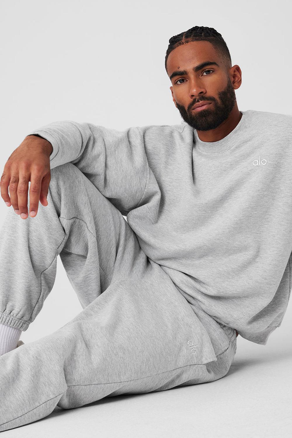 Alo Yoga Accolade Crew Neck Uomo Pullover Grigie | Italia  AXW-925863