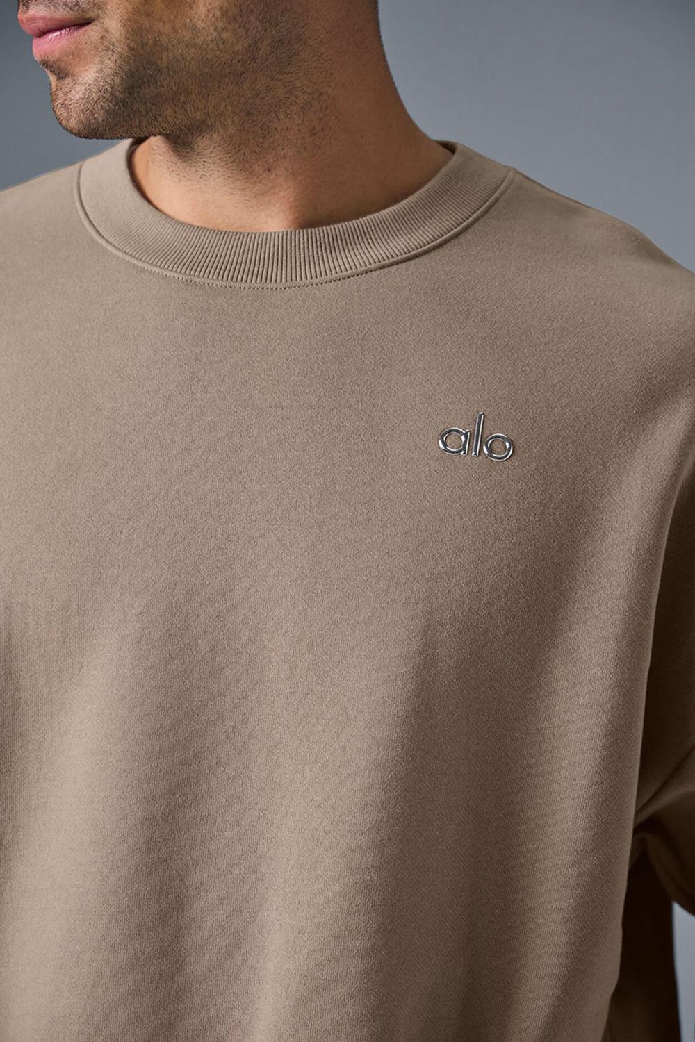 Alo Yoga Accolade Crew Neck Uomo Pullover Gravel | Italia  NWG-283106