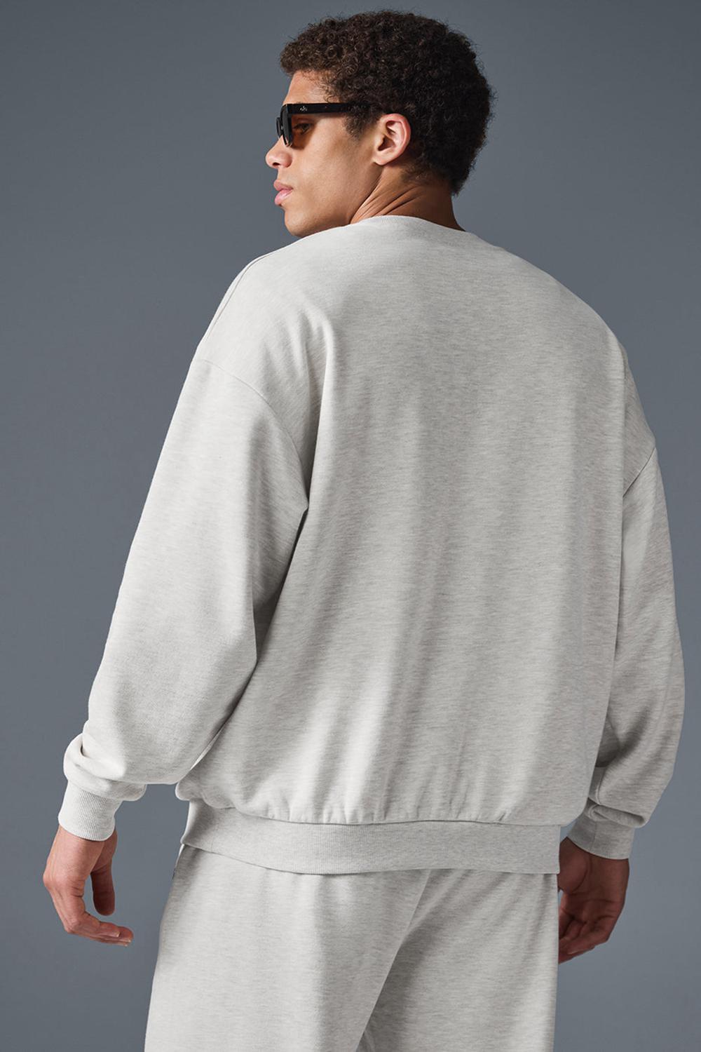 Alo Yoga Accolade Crew Neck Uomo Pullover Bianche | Italia  UZW-745302