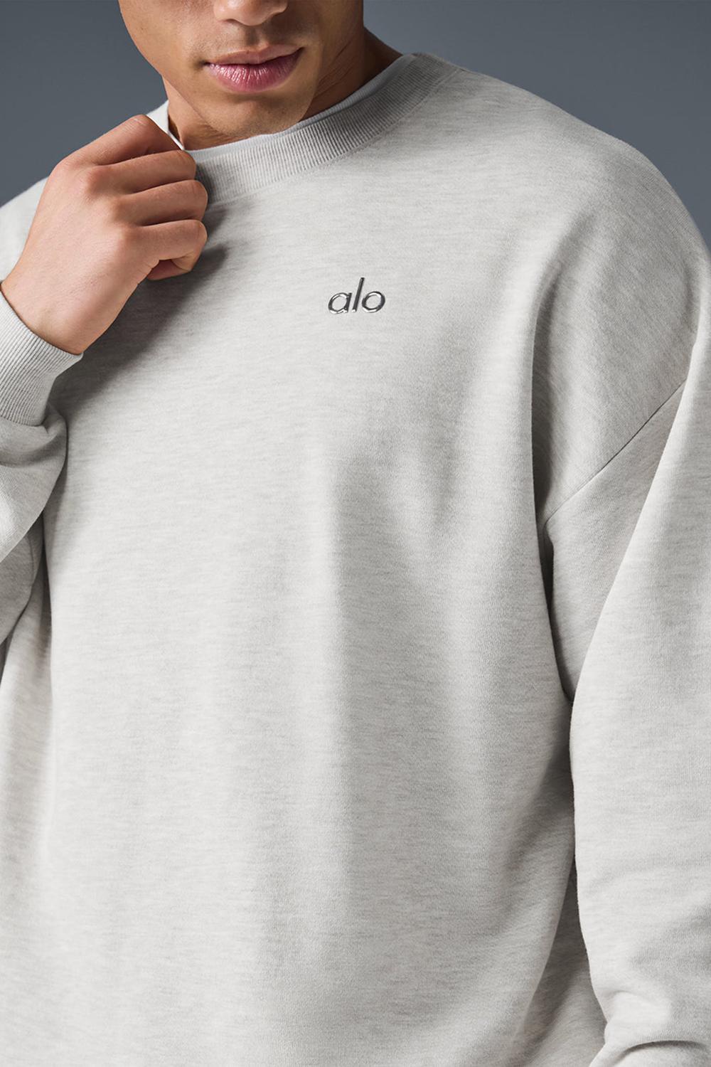 Alo Yoga Accolade Crew Neck Uomo Pullover Bianche | Italia  UZW-745302