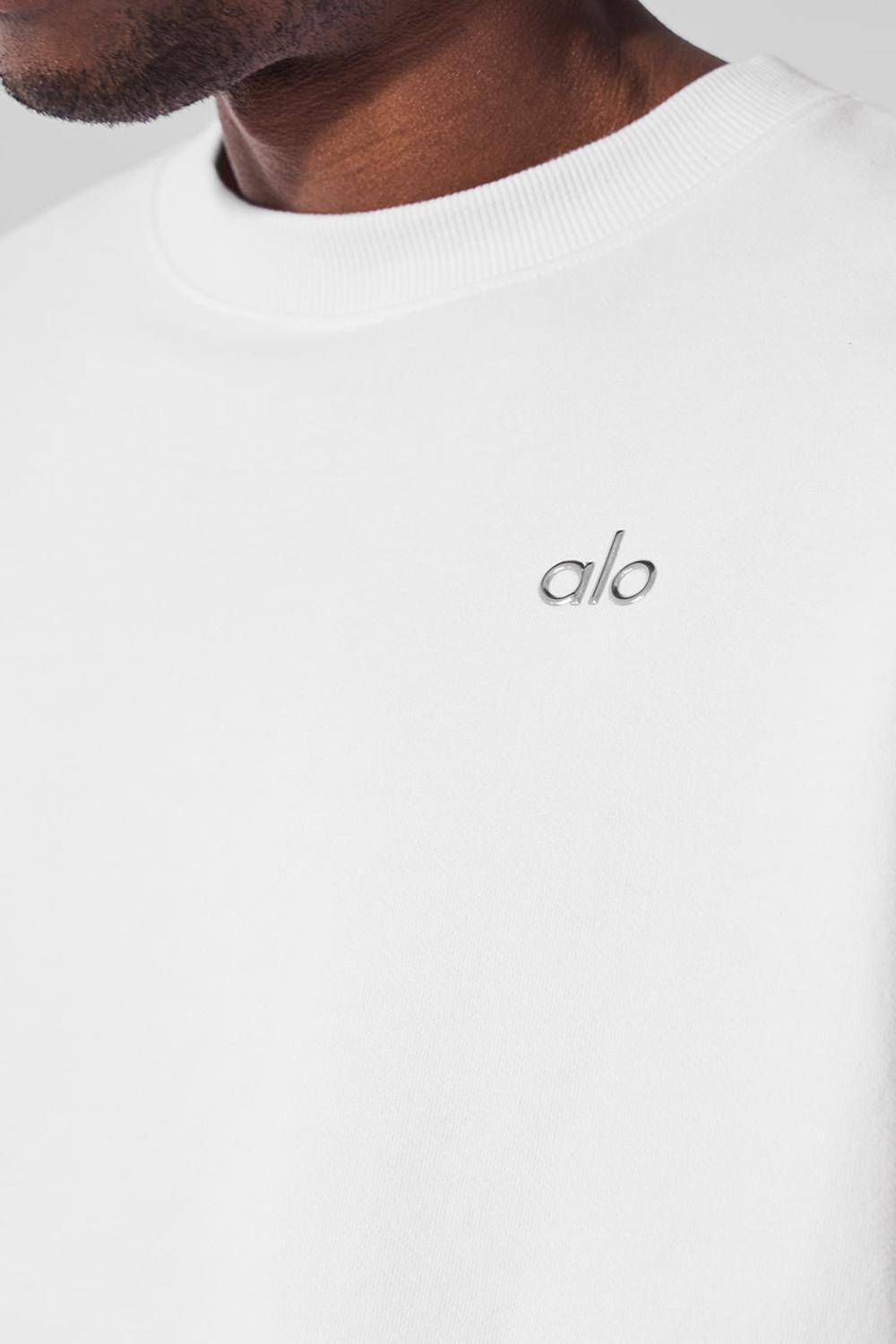Alo Yoga Accolade Crew Neck Uomo Pullover Bianche | Italia  SWJ-895270