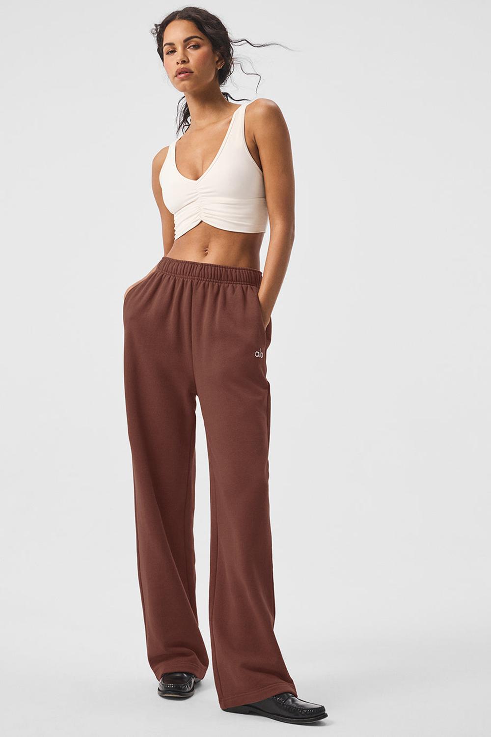 Alo Yoga Accolade Straight Leg Donna Sweatpant Chestnut | Italia  NJD-754138