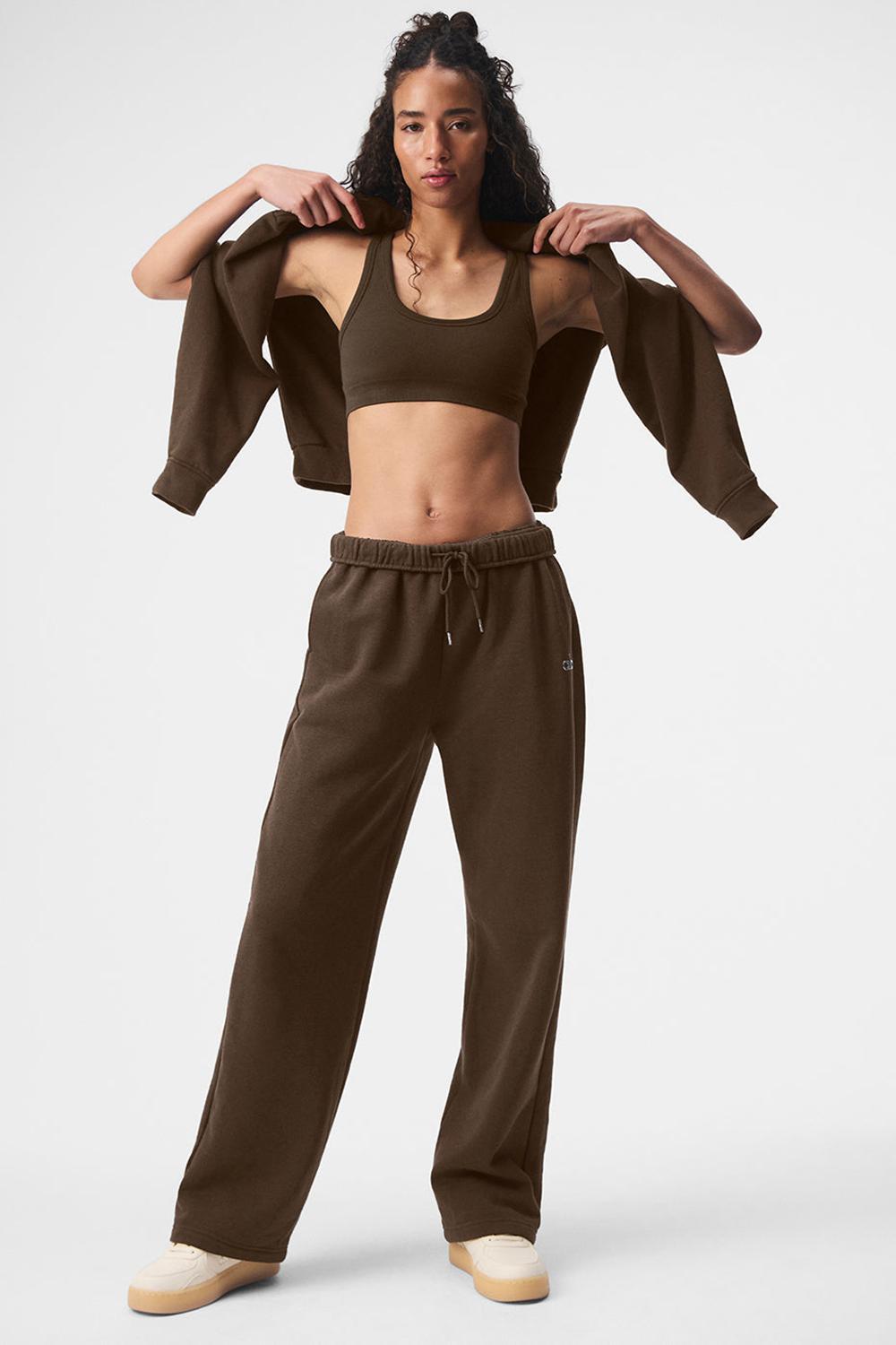 Alo Yoga Accolade Straight Leg Donna Sweatpant Espresso | Italia  BMF-810953