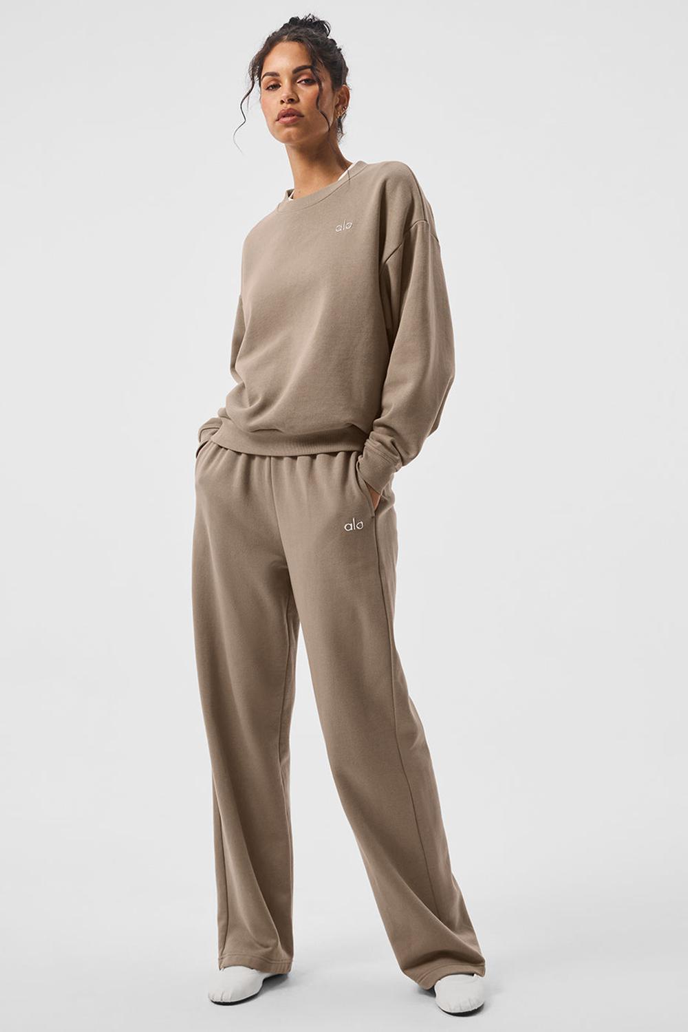 Alo Yoga Accolade Straight Leg Donna Sweatpant Gravel | Italia  ECP-159320
