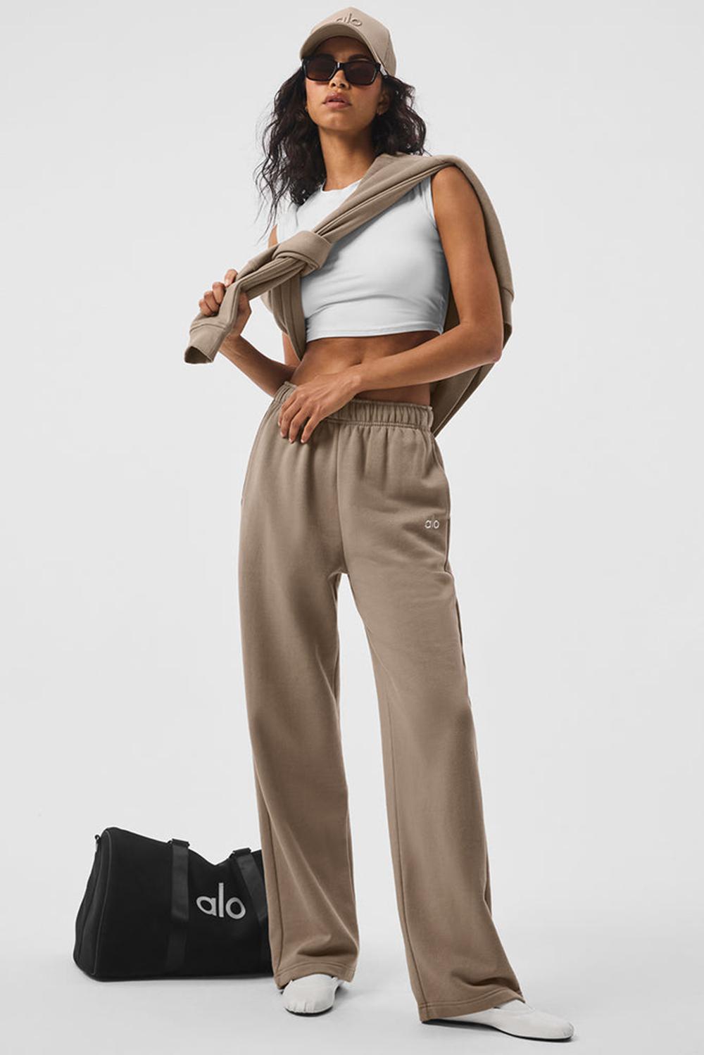 Alo Yoga Accolade Straight Leg Donna Sweatpant Gravel | Italia  ECP-159320