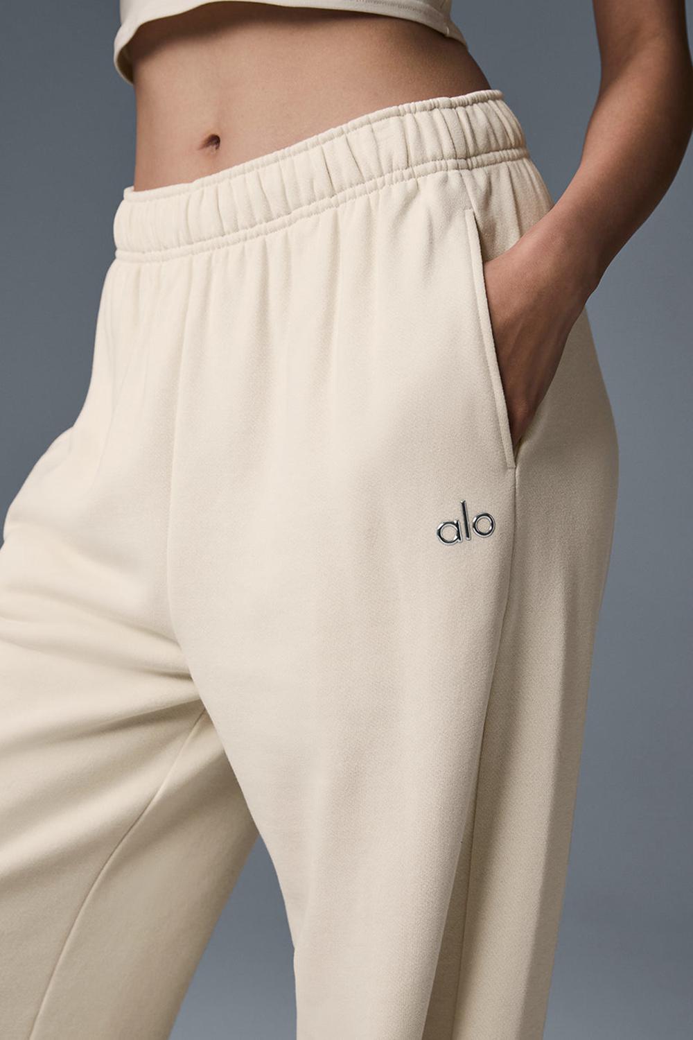 Alo Yoga Accolade Straight Leg Donna Sweatpant Oat Milk | Italia  ADF-561849