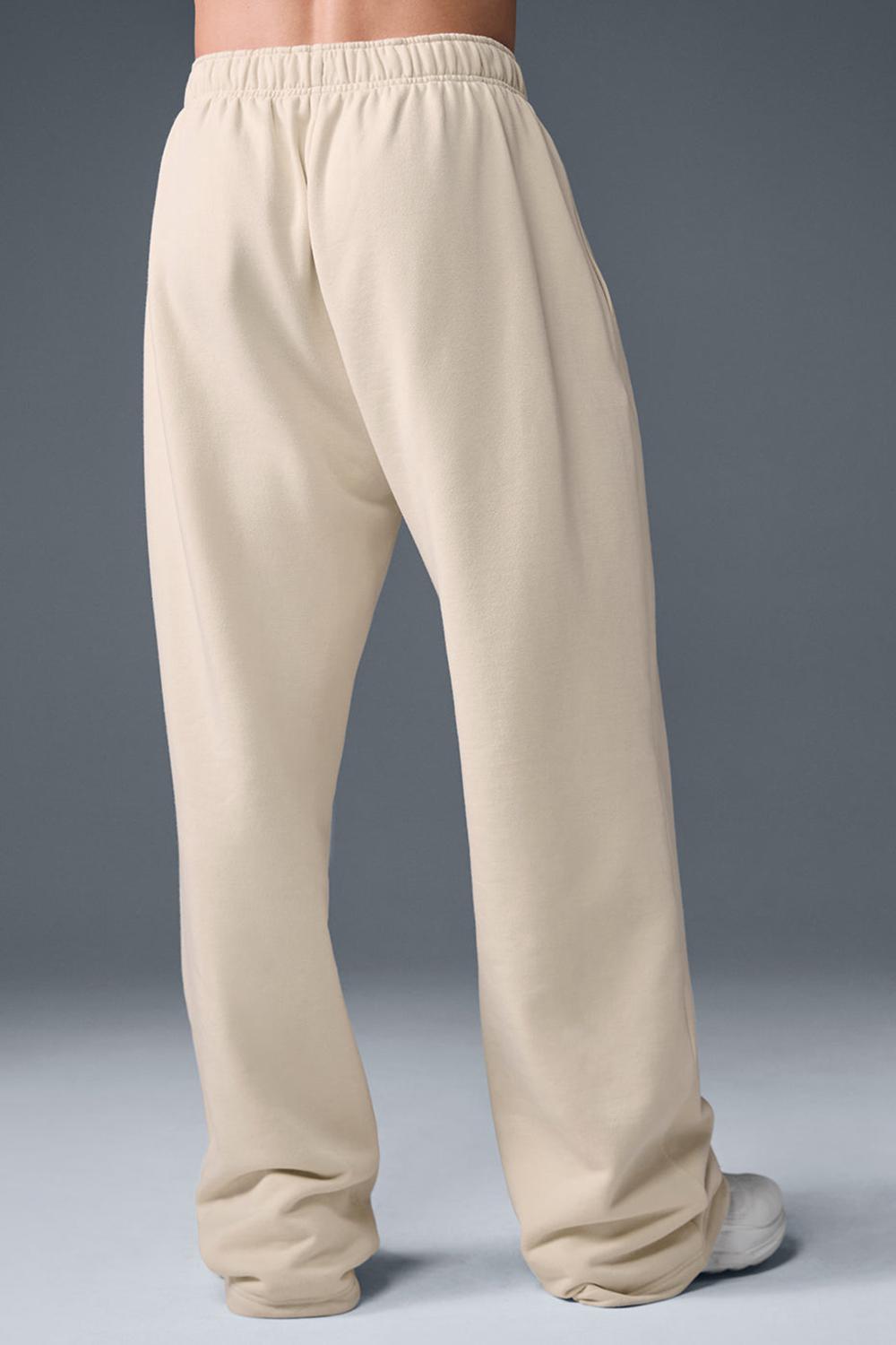 Alo Yoga Accolade Straight Leg Uomo Sweatpant Oat Milk | Italia  YSR-639210