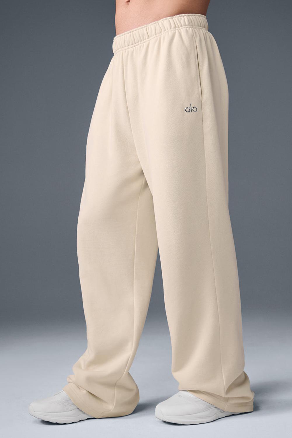 Alo Yoga Accolade Straight Leg Uomo Sweatpant Oat Milk | Italia  YSR-639210