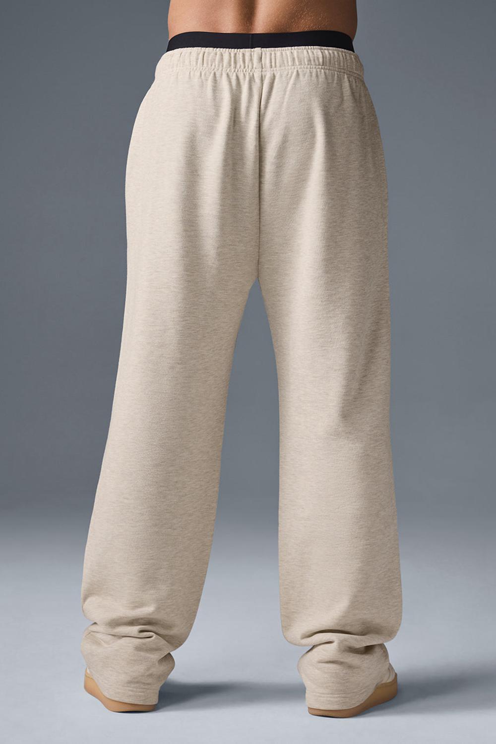 Alo Yoga Accolade Straight Leg Uomo Sweatpant Oatmeal Heather | Italia  MOD-436892