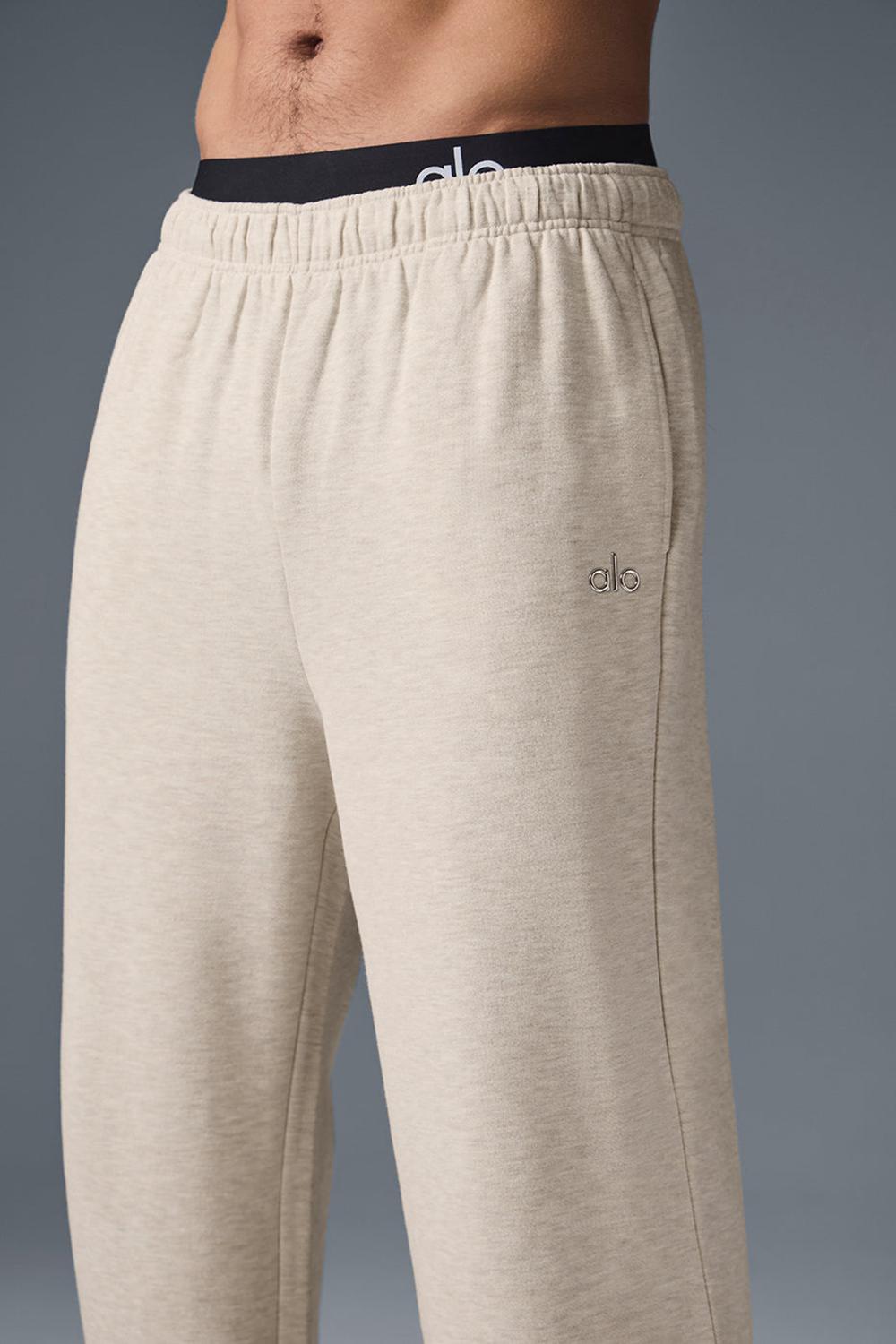 Alo Yoga Accolade Straight Leg Uomo Sweatpant Oatmeal Heather | Italia  MOD-436892