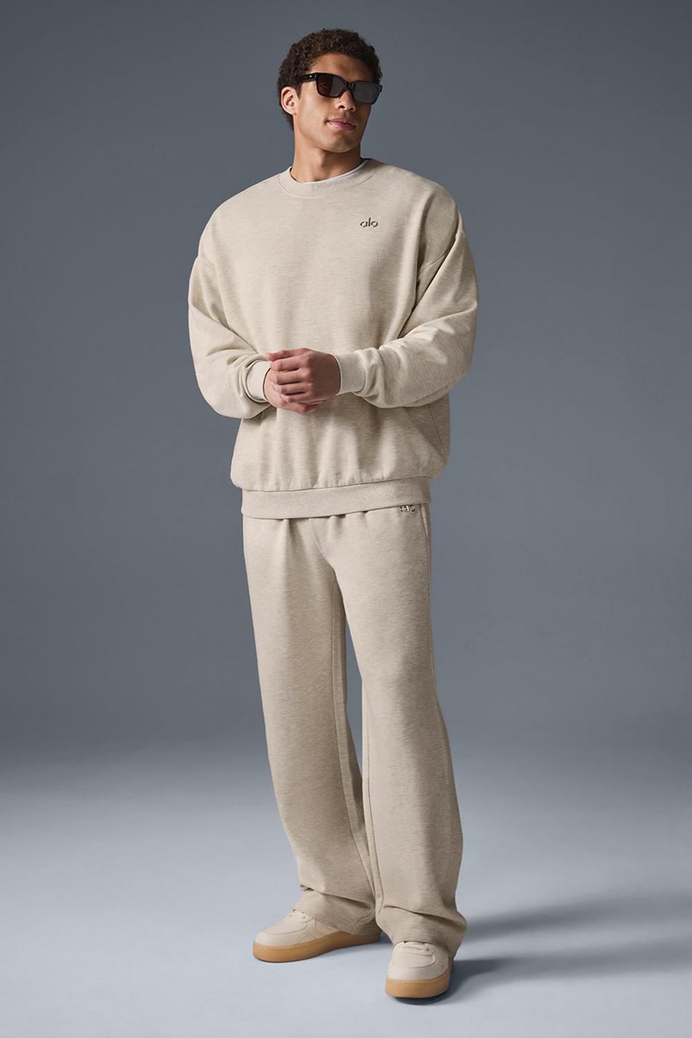 Alo Yoga Accolade Straight Leg Uomo Sweatpant Oatmeal Heather | Italia  MOD-436892
