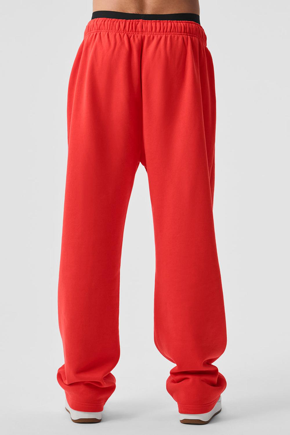 Alo Yoga Accolade Straight Leg Uomo Sweatpant Rosse | Italia  FSZ-163487