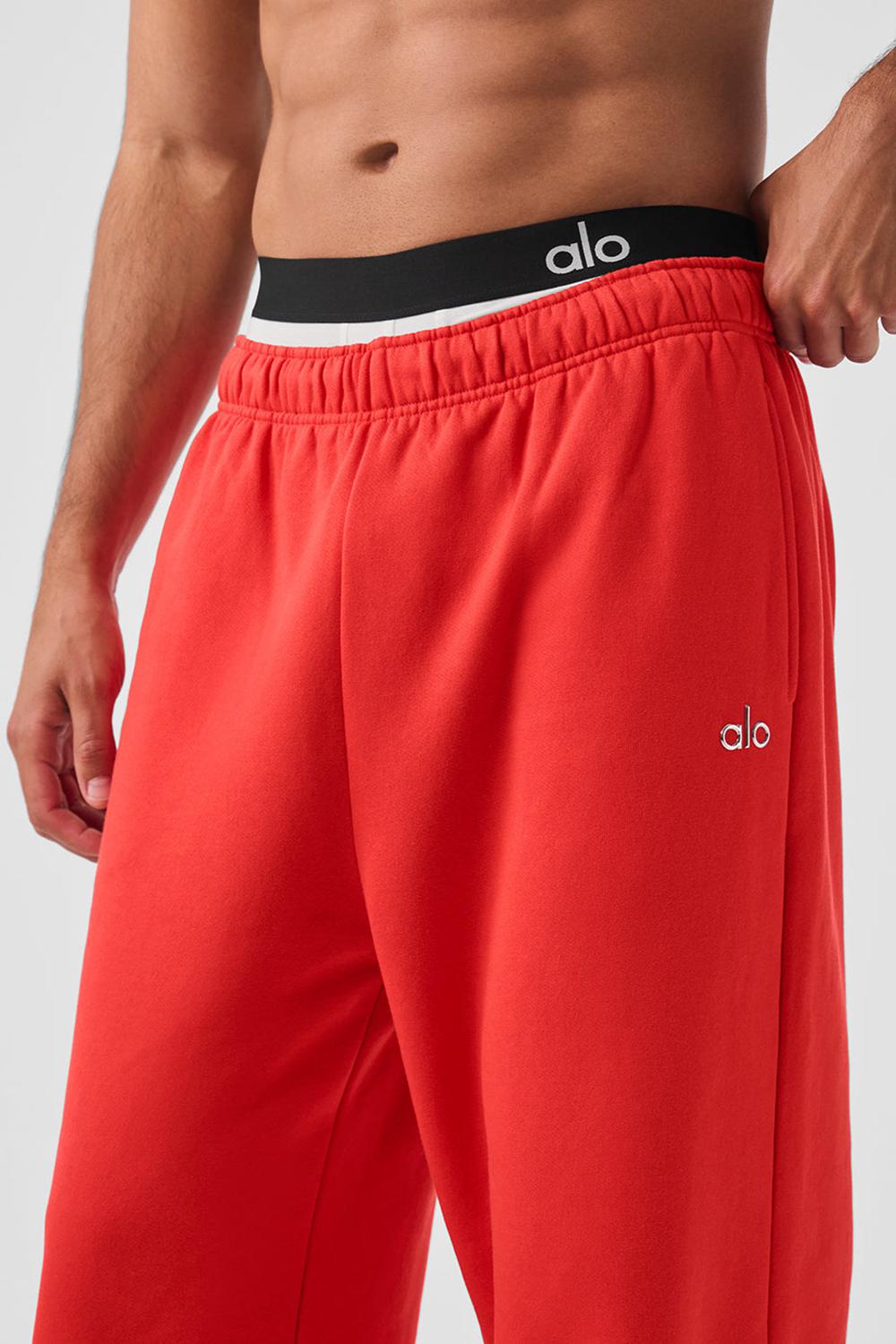 Alo Yoga Accolade Straight Leg Uomo Sweatpant Rosse | Italia  FSZ-163487