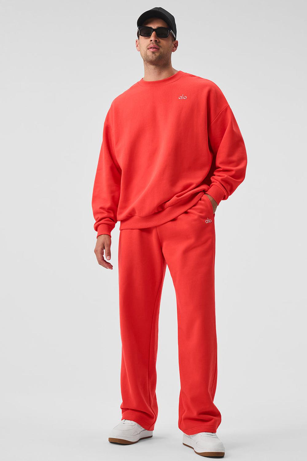 Alo Yoga Accolade Straight Leg Uomo Sweatpant Rosse | Italia  FSZ-163487