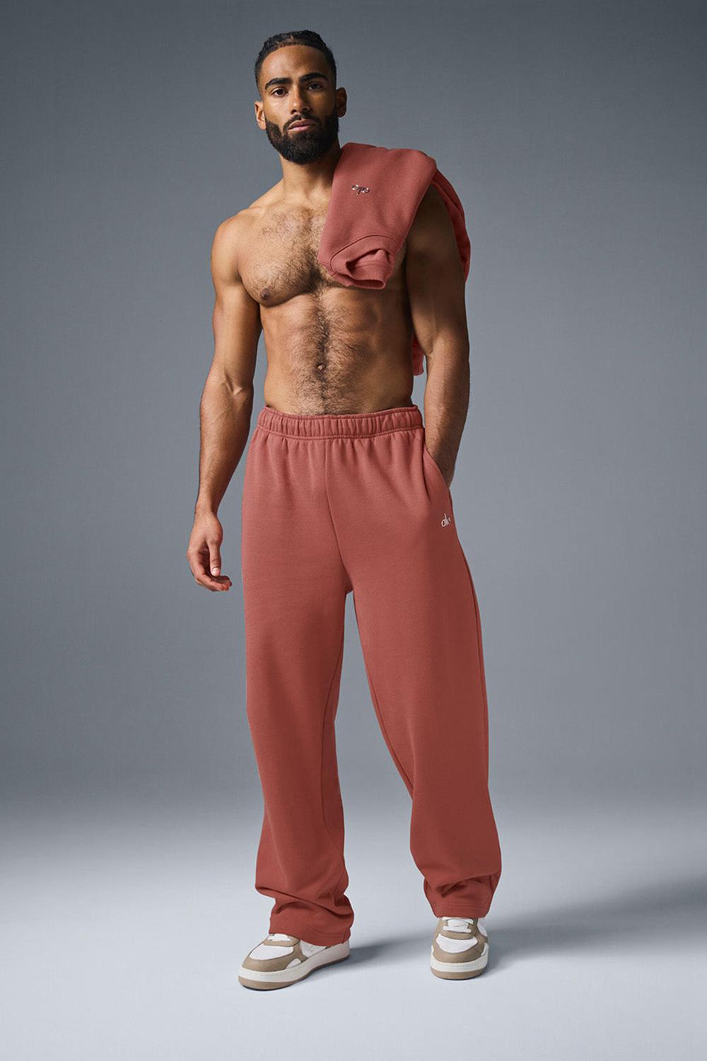 Alo Yoga Accolade Straight Leg Uomo Sweatpant Soft Terracotta | Italia  MXE-790586