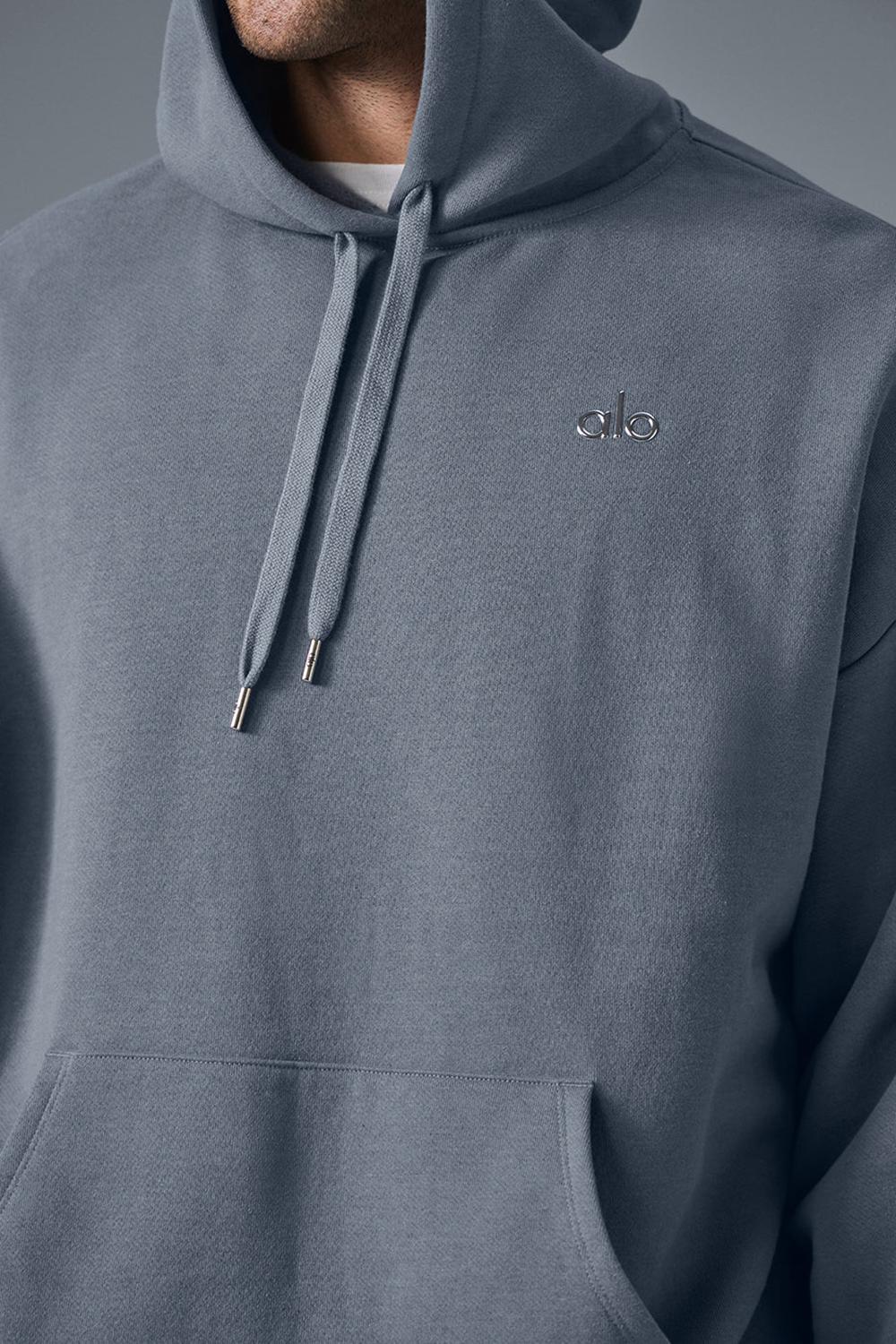 Alo Yoga Accolade Uomo Felpa con Cappuccio Grigie | Italia  JWK-390615