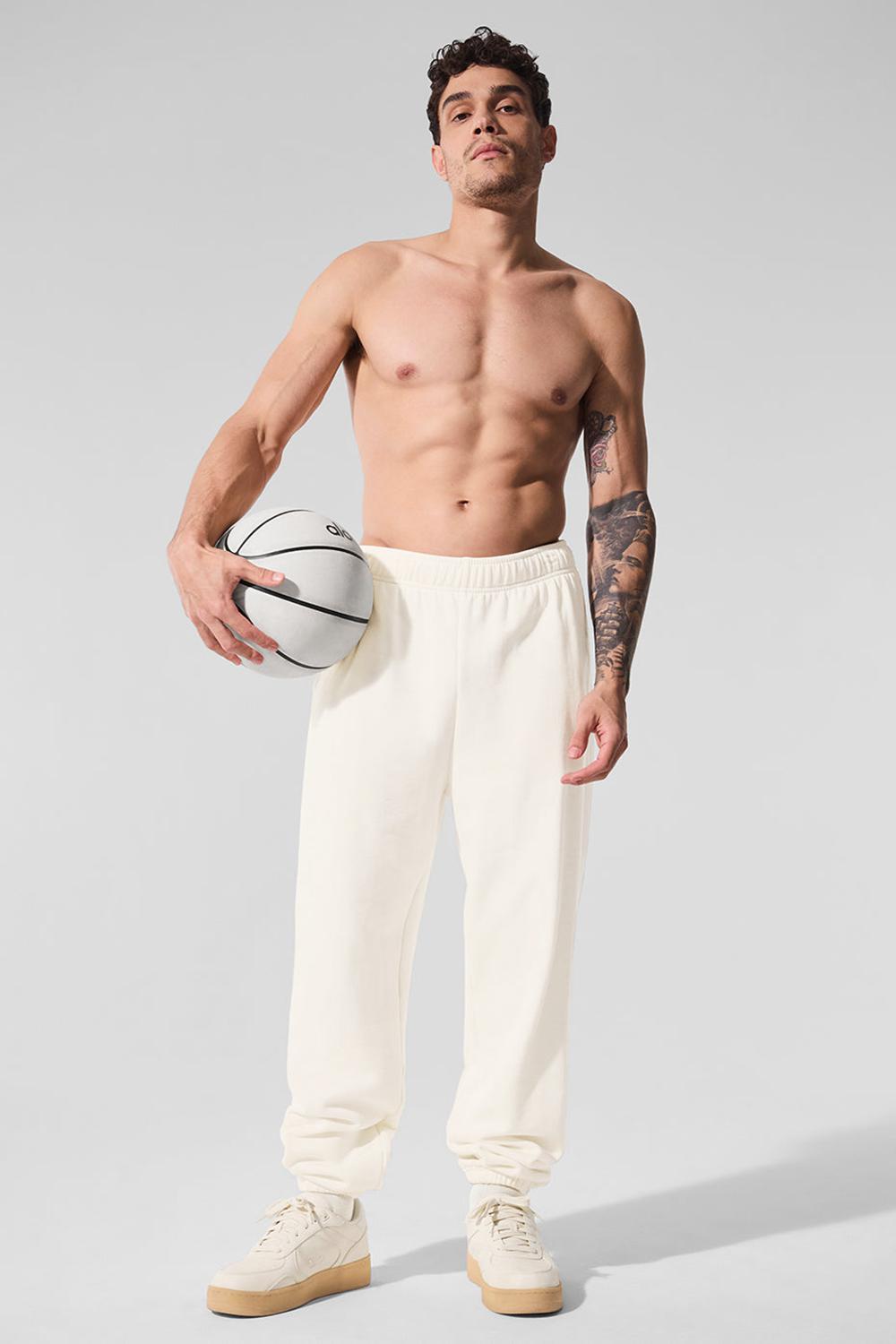 Alo Yoga Accolade Uomo Sweatpant Ivory | Italia  RDQ-520498