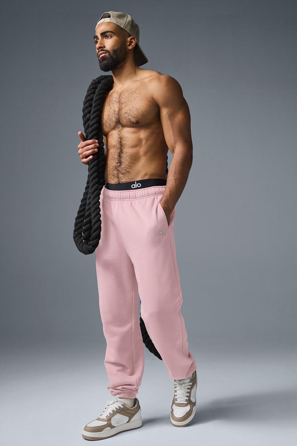 Alo Yoga Accolade Uomo Sweatpant Rosa | Italia  LJD-153082