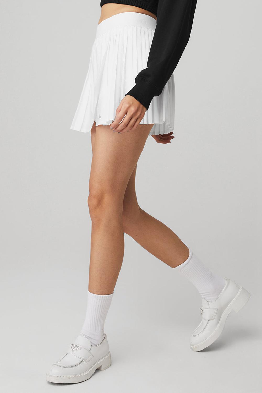 Alo Yoga Aces Tennis Donna Gonna Bianche | Italia  BYE-617523