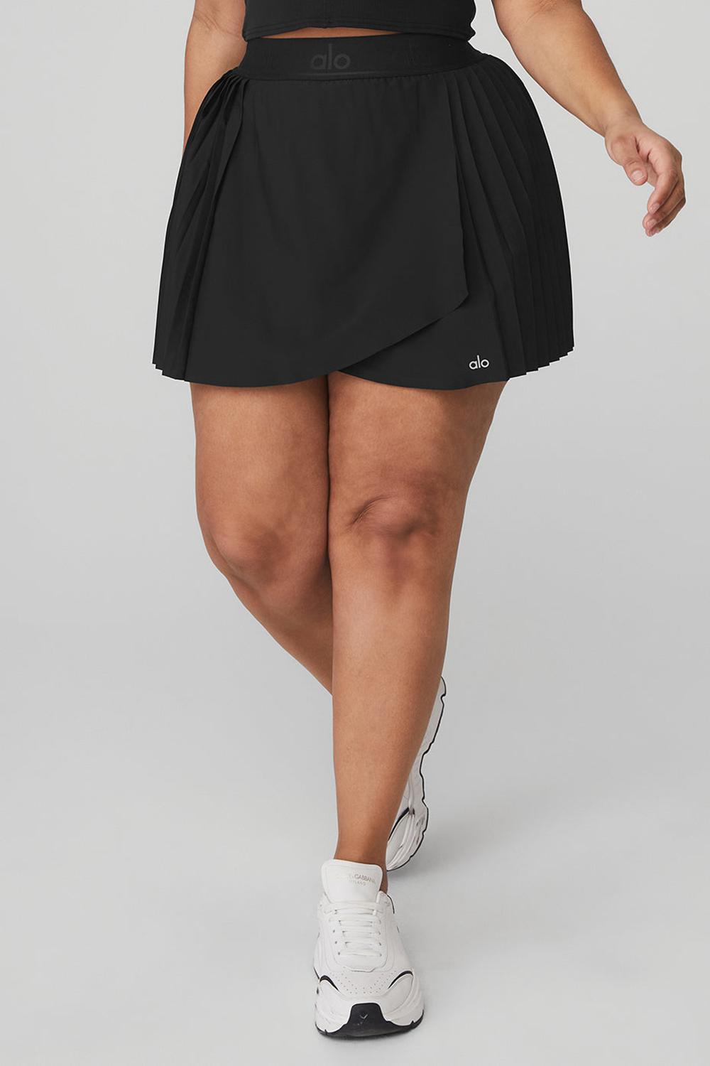 Alo Yoga Aces Tennis Donna Gonna Nere | Italia  UAS-371450