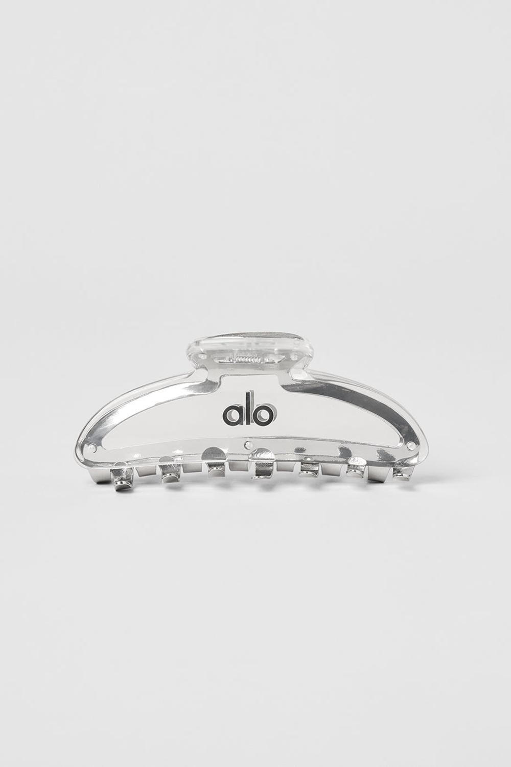 Alo Yoga Acrylic Illusion Claw Clip Donna Hair Claw Clear Acetate / Chrome | Italia  GVM-495078