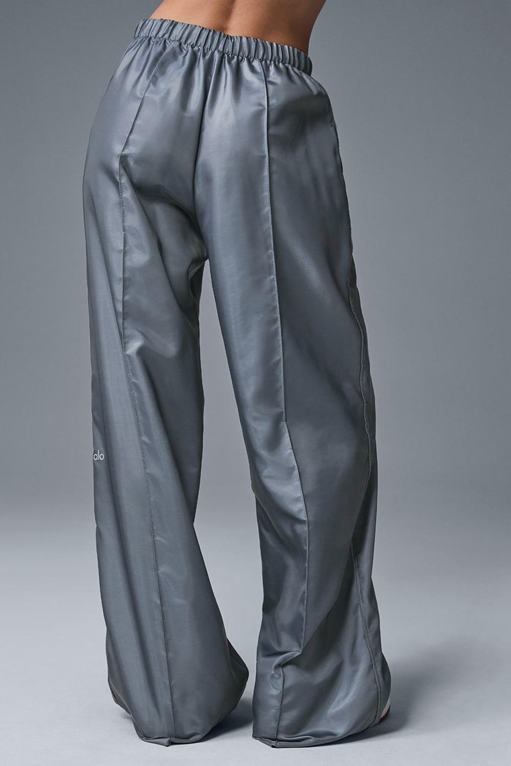 Alo Yoga Afterglow Wide Leg Track Donna Felpa con Cappuccio Grigie | Italia  BMH-386719