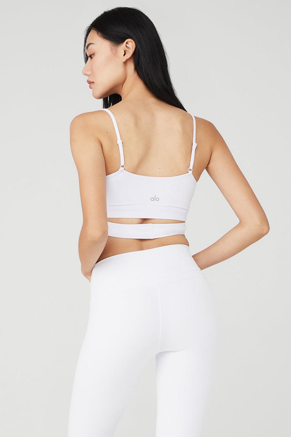 Alo Yoga Airbrush Enso Donna Reggiseno Bianche | Italia  WJH-532794